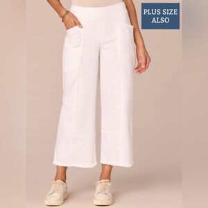 Democracy Ivory Cropped Trousers